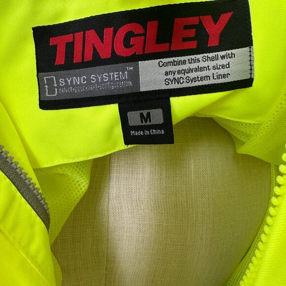 Tingley J24122 Icon ANSI Class 3 Yellow/Green Jacket, Waterproof & Breathable M - Picture 5 of 5